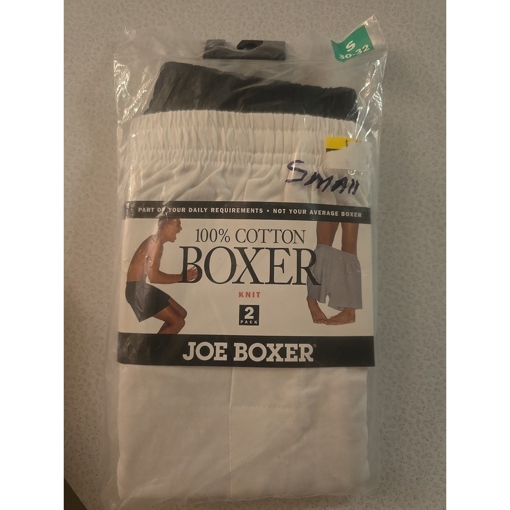 Vintage Joe Boxer 100% Cotton Knit Boxer Size Small‎ 30-32
